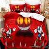 3D Printed Cuphead Show Bedding Set Pillowcase Cartoon Duvet Cover Double Twin Full Queen King Adult Kids Bedclothes Quilt Cover