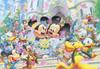 Jigsaw Disney Flower Shower Dream Gyutto Series 500-piece Puzzle, [Stained Art] (25x36cm) [Used]