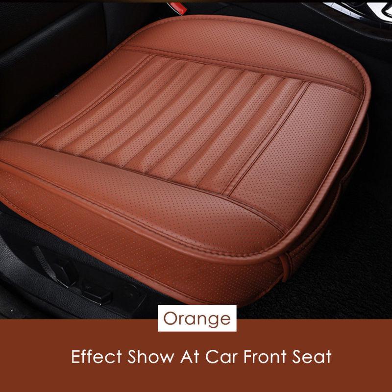 Car Front Seat Cover PU Non-slip Car Seat Cushion Cover for Four Seasons