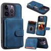 Applicable To iPhone17 Mobile Phone Case 16Pro Skin Matte Card Wallet Holder Anti-theft Brush 14plus Leather Case