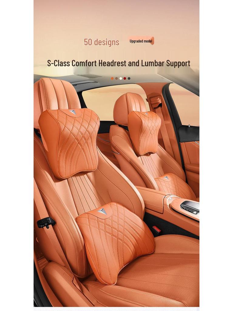 Deep Blue S09 Memory Foam Headrest & Lumbar Support Car Neck Pillow