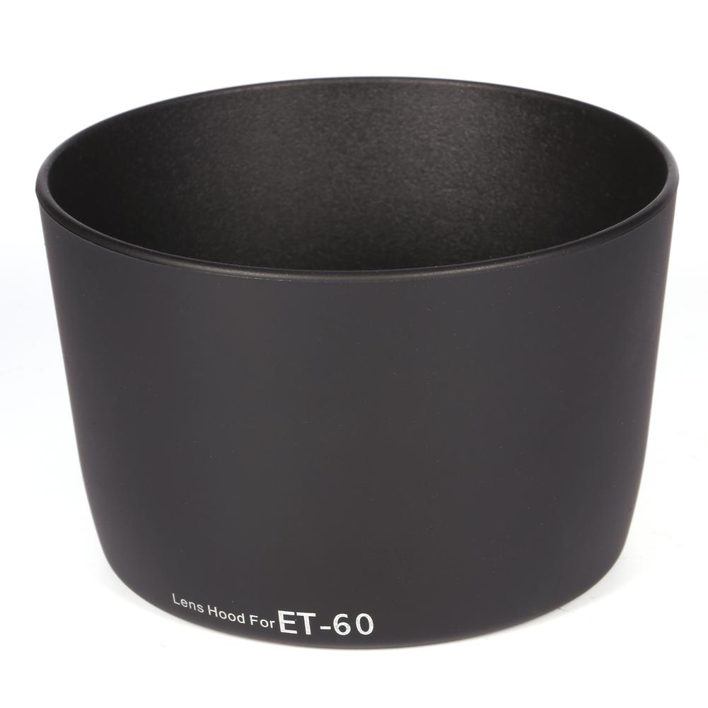 Black Professional Replacement ET60 Lens Hood For F/4-5.6 75-300mm F/4-5.6 USM