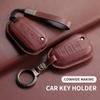 Leather Car Key Case Cover Shell For Peugeot 208 3008 308 508 408 2008 307 4008 Cars Smart Remote Protector Garnish Accessories