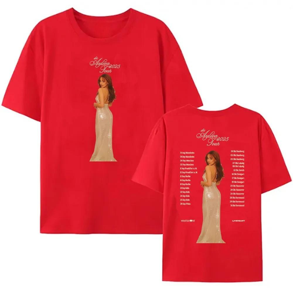 Trička Ayliva Tour 2026 Krátký rukáv Bavlna Kulatý výstřih Tričko Vysoká kvalita Bavlna Unisex Tričko Streetwear Camisetas