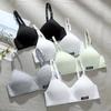 Push Up podprsenka pro ženy Sexy podprsenky Bezešvá podprsenka Pohodlná Bralette bez drátěnky Mladé dívky tenké košíčky Spodní prádlo AB košíčky