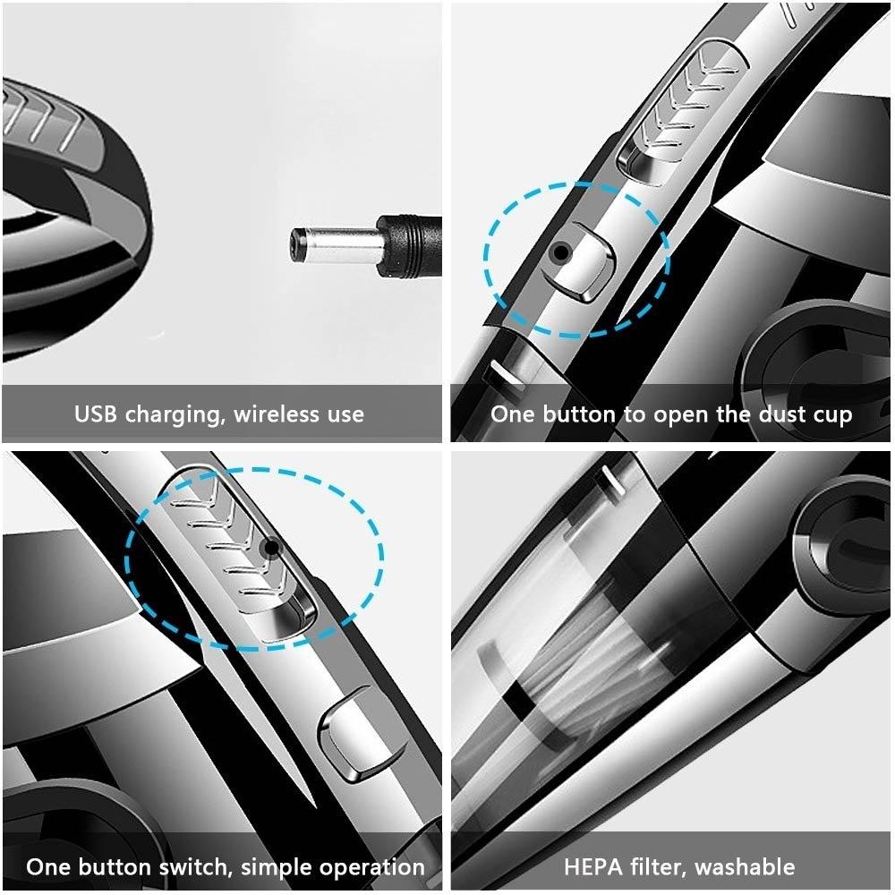 NEW 3-In-1 Portable Vacuum Cleaner Wet and Dry Vacuum Cleaner Handheld Dust Collector Vacuum Home & Car Cleaning Tool