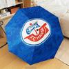 Fc Hansa Rostock Crest Design Umbrella Folding Umbrella, Automatic Umbrella 8-Frame for Travel, Camping Use Gift for Halloween Christmas