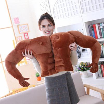 Boyfriend Arm Pillow Shape Chest Pillow Cuddle Pillow Hunky Stuffed Men Body Companion for Neck