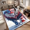American Flag Lion Wall Art Print Poster Home Decor USA Lion PaintingOffice Mat Home Decor Office Desk Chair Carpet for Office Ph24