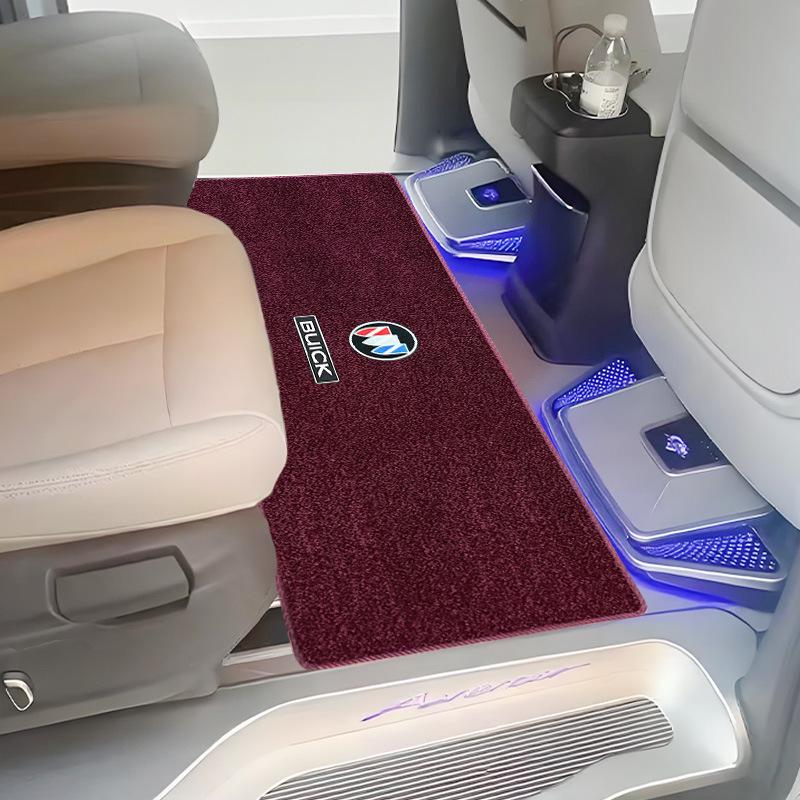 Buick GL8 Land Shang Middle Row Carpet Floor Mats - Custom Interior Wooden Foot Pads