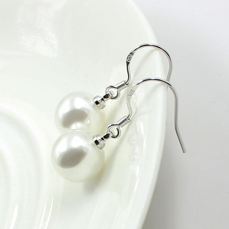 Fashionable and Popular Imitation Pearl Earrings Small Ear Hook Earrings for Women