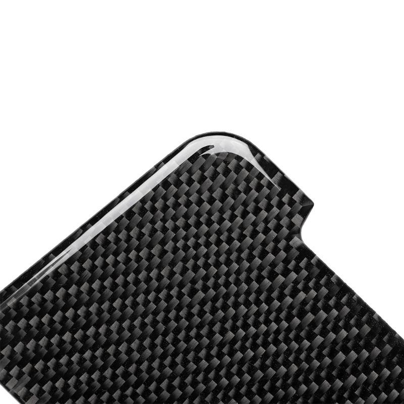 Carbon Car Center Control Gear Shift Panel Frame Cover Sticker Trim for A4