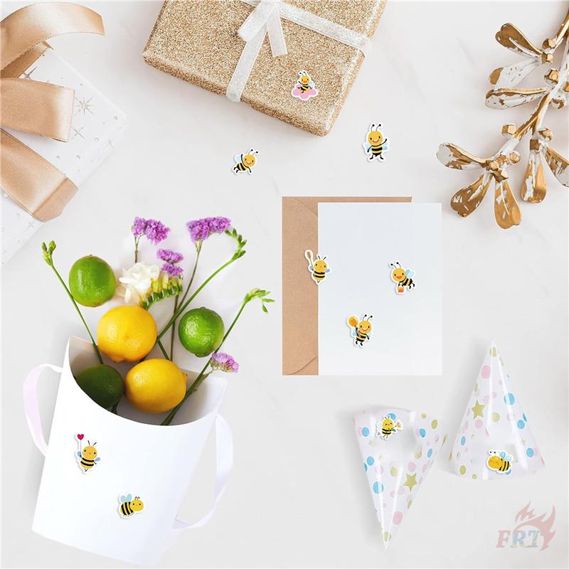 500Pcs/Roll Q Funny Bees Kids Rewards Stickers - DIY Scrapbooks Album Decor Sealing Label Decals