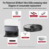אביזרים לרובוט שואב אבק Roborock S8 Max V Ultra G20s מטלית מיקרופייבר לשטיפה שקיות אבק מברשות צד פילטרים חלקי חילוף מתחלפים