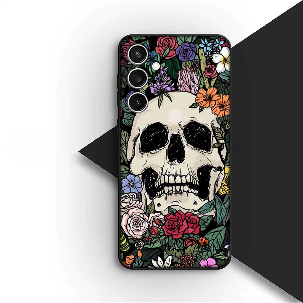 for OPPO A80 A18 A16 A40 A17 A15 A38 A78 A79 A54 A57 A12 A60 4G 5G Phone Cover Case with Little Ghost Halloween Pumpkin Flower