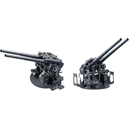 Bunker Studio 1/700 Japanese Type 10 12cm Twin Anti-Aircraft Gun Plastic Model Kit Parts BSTIJN70050