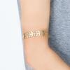 Yousheng Cuff Bracelet Vintage Punk Geometric Electroplating Adjustable Opening Decorative Gift Women Girl Metal Feather Leaf Upper Arm Bangle Armband