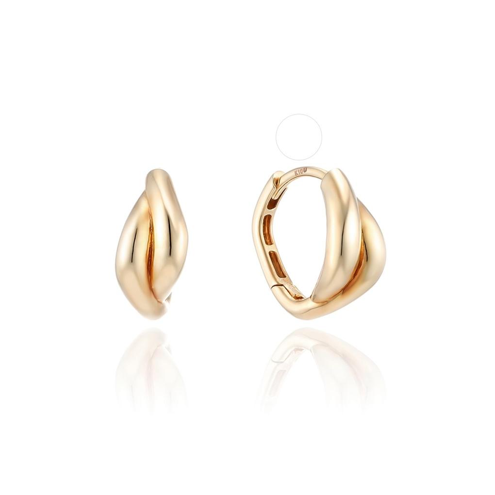 LLOYD London Note Volume 10K/14K One-Touch Earrings LOTP3006T
