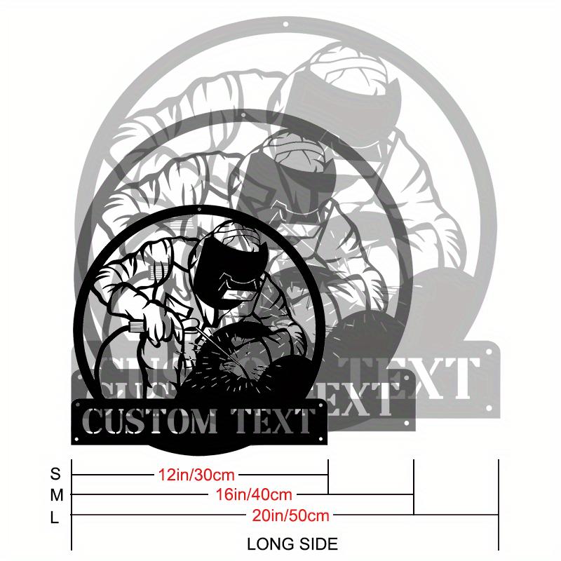 Exclusive Custom Welder Metal Sign Garage Workshop Wall Decor Heavy Duty