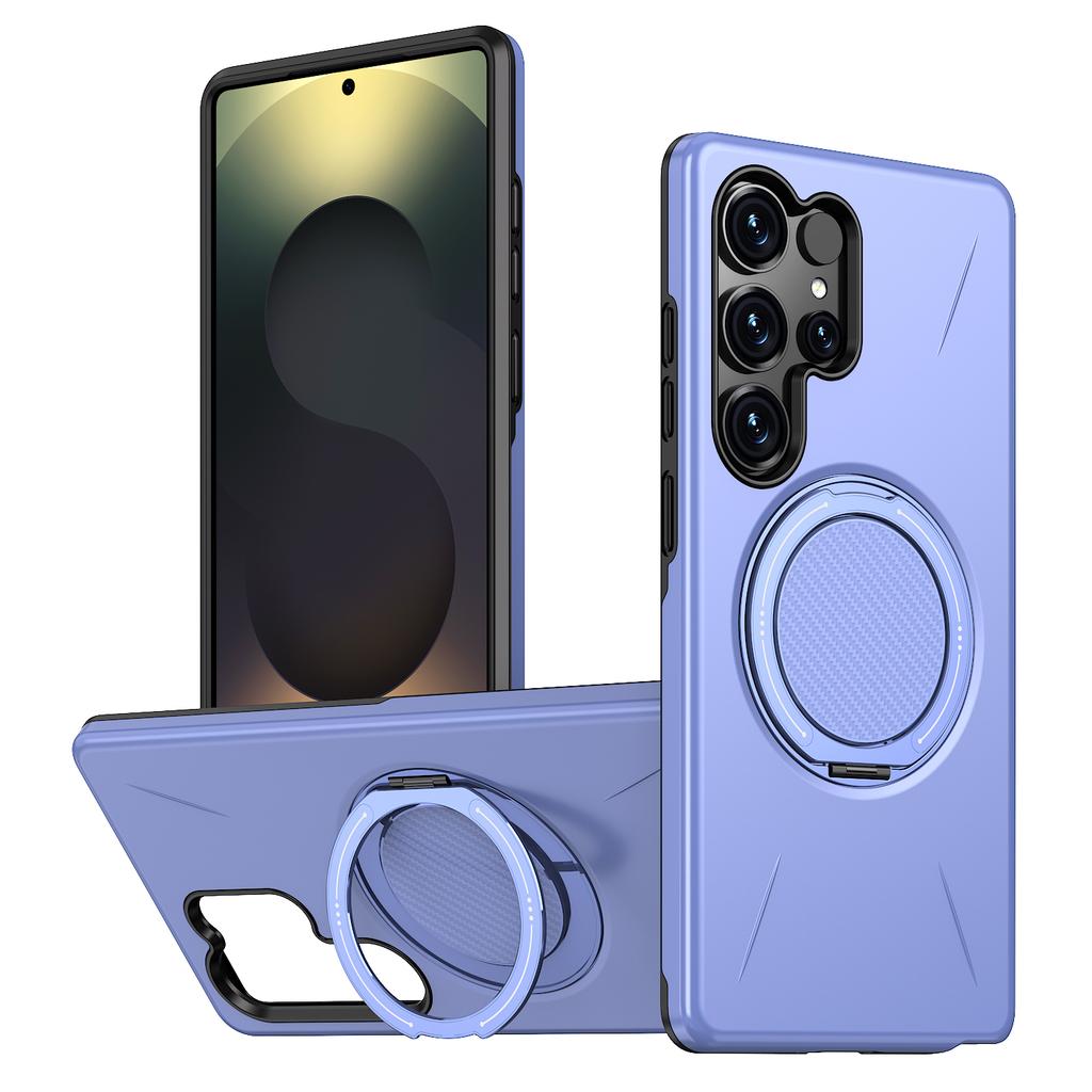 360° Magnetic Bracket Case For Samsung Galaxy S25 S24 S23 S22 Ultra S25FE S24FE S25Edge For Magsafe Armor Shockproof Cover