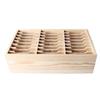 24 Grid Wooden Desktop Storage Box Mobile Phone Management Organizer Office Meeting Finishing Multi Rack