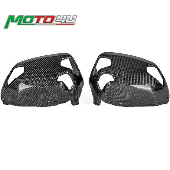 Carbon Fiber Cylinder Head Guards Protector Cover For BMW R NINE T  9t 2014 2015 2016 2017