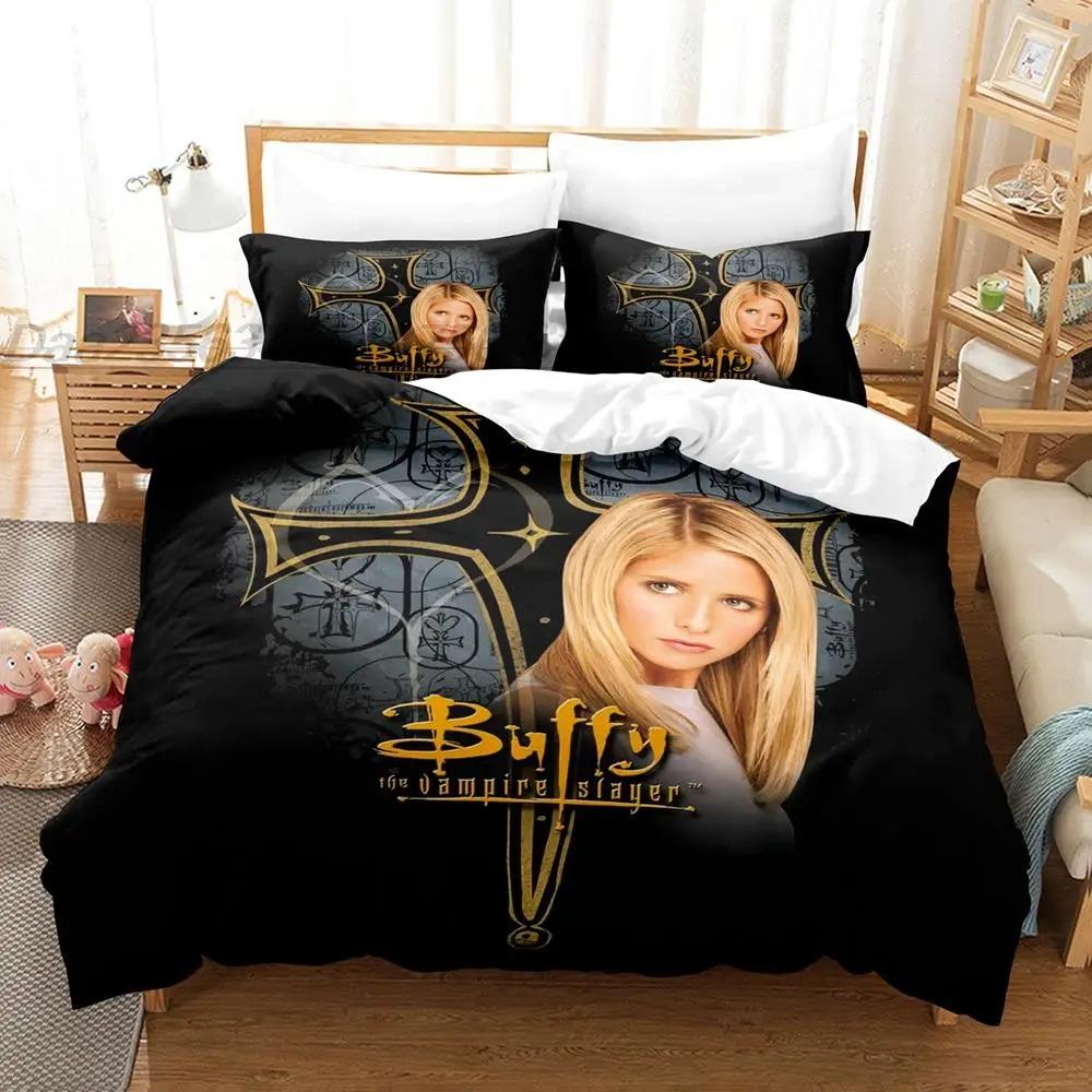 Buffy The Vampire Bedding Set Single Twin Full Queen King Size Bed Set Aldult Boys Bedroom Duvetcover Sets 3D Bettwäsche 135X200