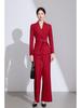 Elegant Women's Long-Sleeve Blazer Suit: Modern, Luxurious, Slimming, Casual, Perfect for Workplace or Event Hosting.