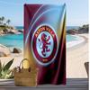 Serviette de plage imprimée Aston Villa, Grande serviette douce à séchage rapide pour la plage, le camping, la natation
