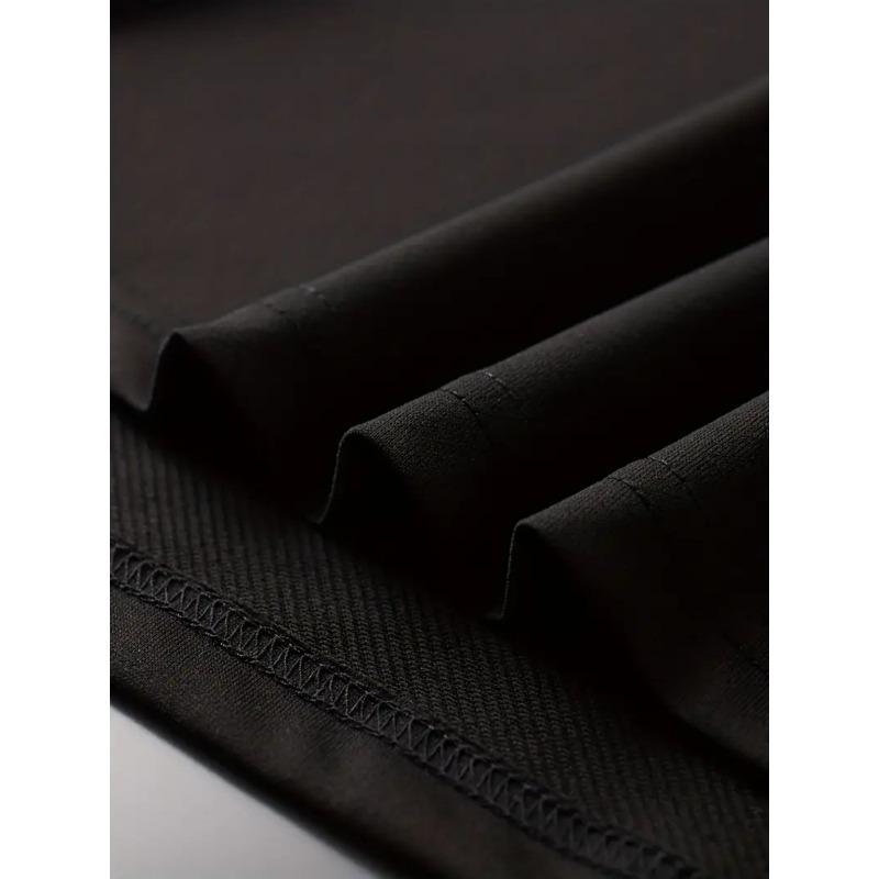 Europeiska storlekar Herr Casual Rundhalsad Kortärmad T-shirt | Stickat tyg med LRG Lejonmönster, Perfekt för utomhusaktiviteter