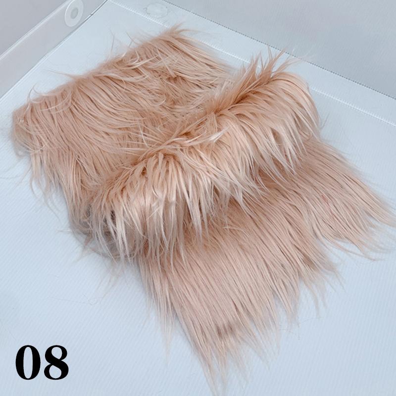 25x45cm DIY Handmade Home Decoration Cosplay Fabric 8cm Pile Faux Fur Fabric For Patchwork