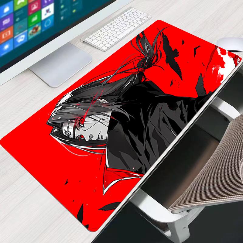 Mouse Pad  Naruto Itachi Uchiha Office Computer Desk Mat Table Keyboard Pad Laptop Carpet Xxl Accessories Gaming Mousepad