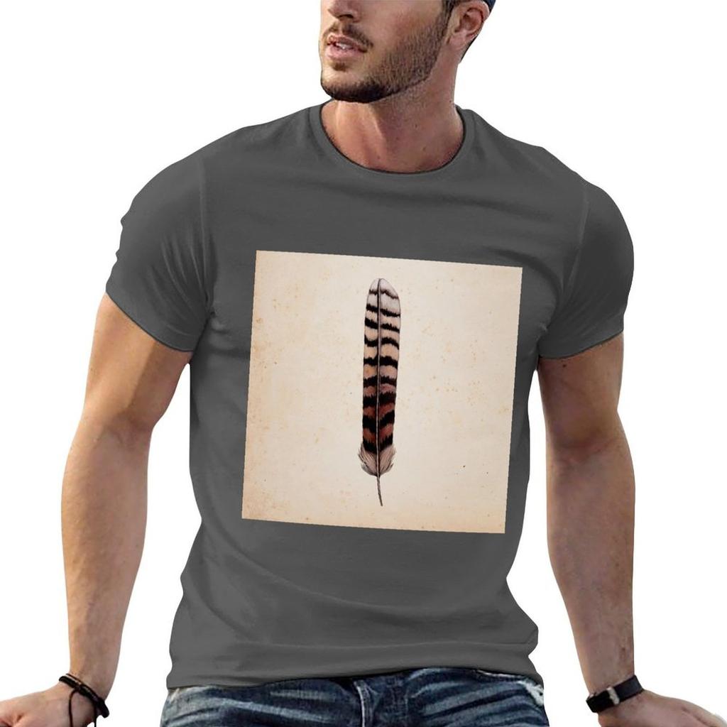 Kookaburra Feather TShirt T Shirts with Prints Black Cotton Tshirt Plain for Unisex Package Unisex T Shirts for Unisex Tshirt