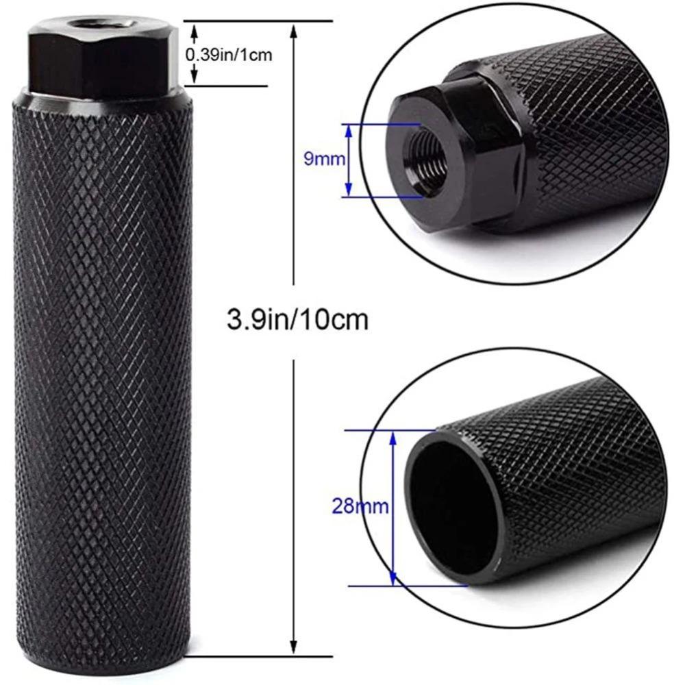 2Pc Durable Anti-Slip Bike Pegs Aluminum Alloy Lightweight Bicycle Foot Pegs Cycling Parts Bike Foot Rest Fit 3/8 Inch Bike Pegs