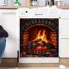 Self-adhesive Decorative Stickers for Oven Door - Kitchen Waterproof and Warm Atmosphere-themed Stickers