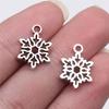 20pcs Metal Zinc Alloy Mix Sizes Snowflakes Charms Fit Jewelry Christmas Pendant Makings DIY Handmade Craft