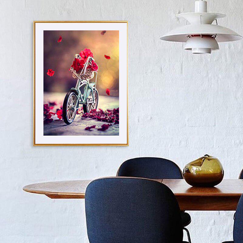Diamond Painting Rose Bicycle Scenery Handmade DIY Diamond Painting Cross Embroidery Artist Painting