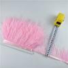 Veer1Meter Struisvogelveren op Lint Franje Randafwerking 8-10cm DIY Rok Naaiben Versieringen Randen Veer Jurk Decoratie voor Kleding Decoratie