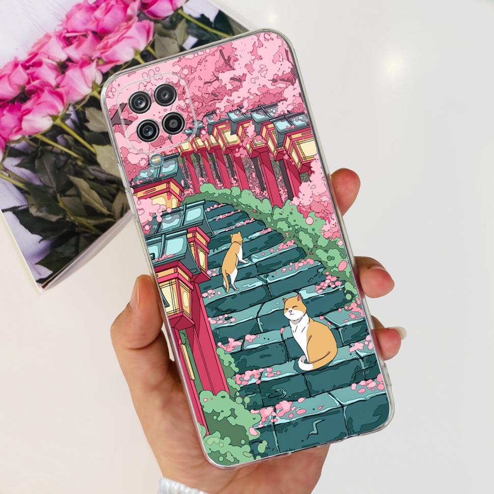For Samsung Galaxy A12 Case Cute Fashion Patterned Cover For Samsung A 12 GalaxyA12 Soft TPU Silicone Phone Case Shell 6.5"