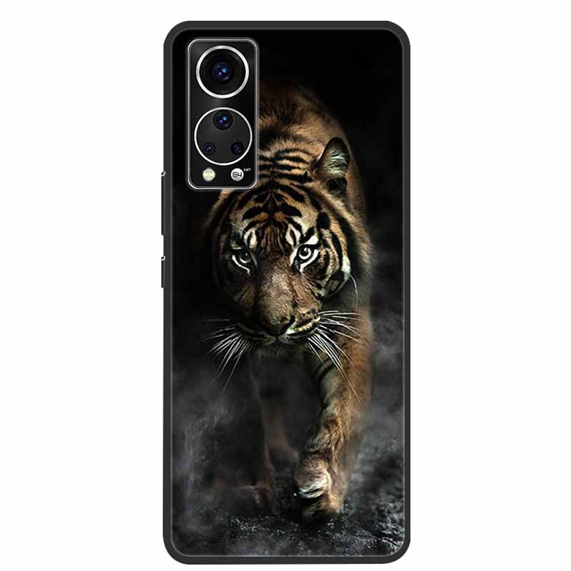 For ZTE Axon 30 Phone Case Cover Cool Wolf Lion Tiger Black Silicone Soft Funda For ZTE Axon 30 Back Cover Case Axon30 5G Coque