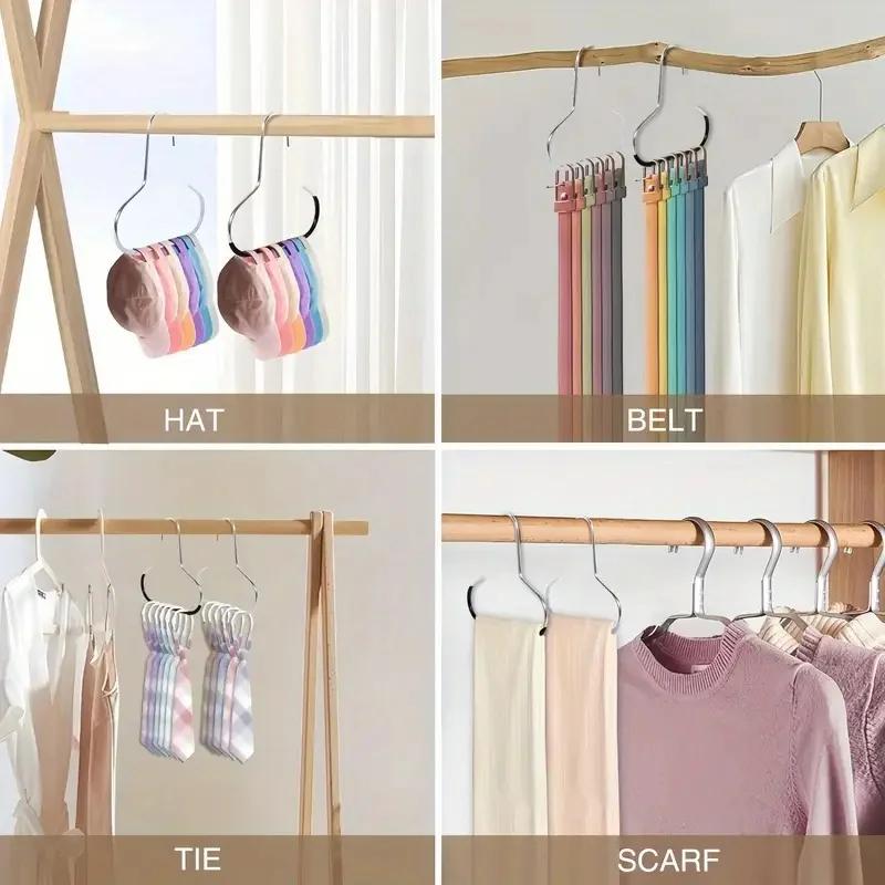 5 Pcs Baseball Cap Hat Rack Organizer Stainless Steel Hat Hanger Hanging Cap Holder Non-Slip Wall Mount Hook Organizer for Caps