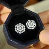 Dazzling Cubic Zirconia Stud Earrings for Women Exquisite Crystal Ear Stud Wedding Party Luxury Female Jewelry Fancy Gift