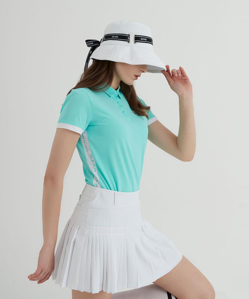 DUVIK Women'S Lettering Tape Bucket Hat Dc2Wap002Wh