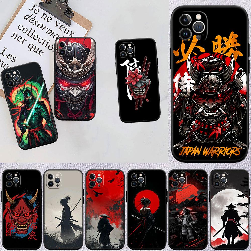 LO55 Japan Samurai Maske Weiche Hülle für OPPO A3 Pro A72 A74 A76 A77 A77S A78 A79 A94 A95 A18 A40M A58