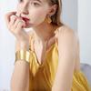Gold/Silver Cuff Bangle Adjustable Metal Bracelet Fashion Open Armlet Bracelet  Women