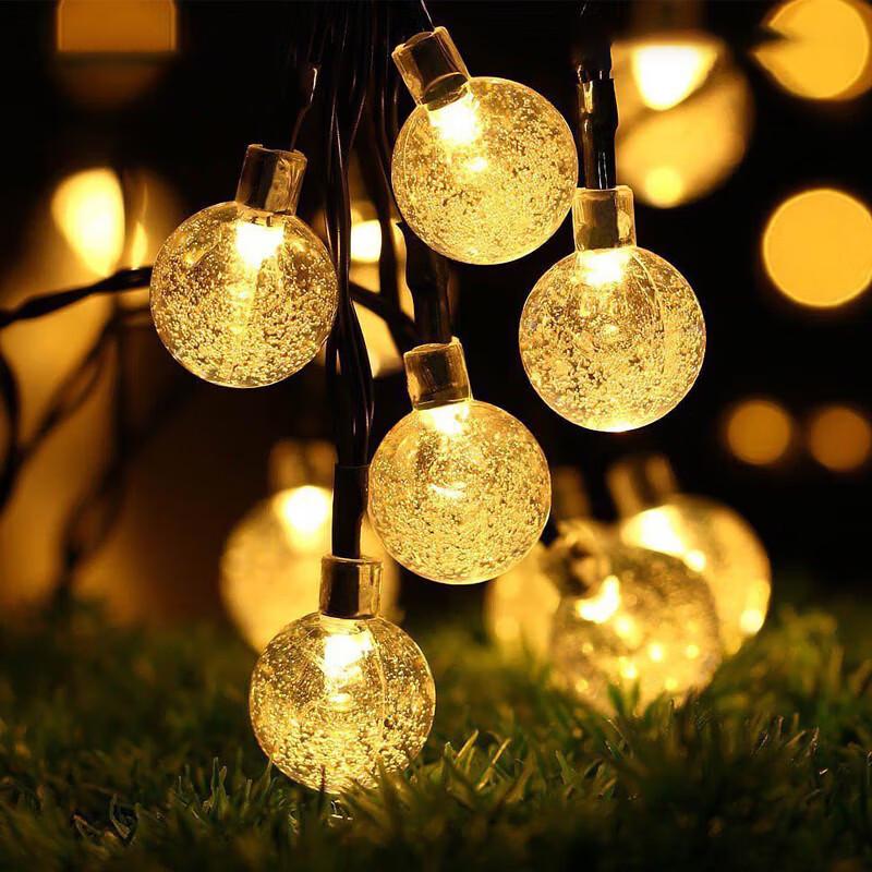 Empfike LED Solar Bubble Ball String Lights