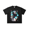 260 GSM Double Yarn 32 Count 100% Cotton Jujutsu Kaisen V4 Gojo Print Unisex Heavy Cotton T Shirt