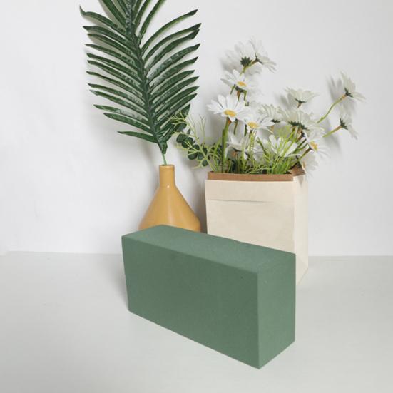 2/6 Stück Blumensteckschaumblöcke für Lebend- und Kunstblumenarrangement 9" x 4" Grün Nass- und Trockenblumensteckschaum für Heim-, Hochzeits-, Gartendekor