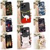 Cartoon Cat For iPhone 16 Pro Max 6.9" A3296 Case Soft Silicone Back Cover For iPhone 16Pro Max A3084 Shockproof Phone Cases