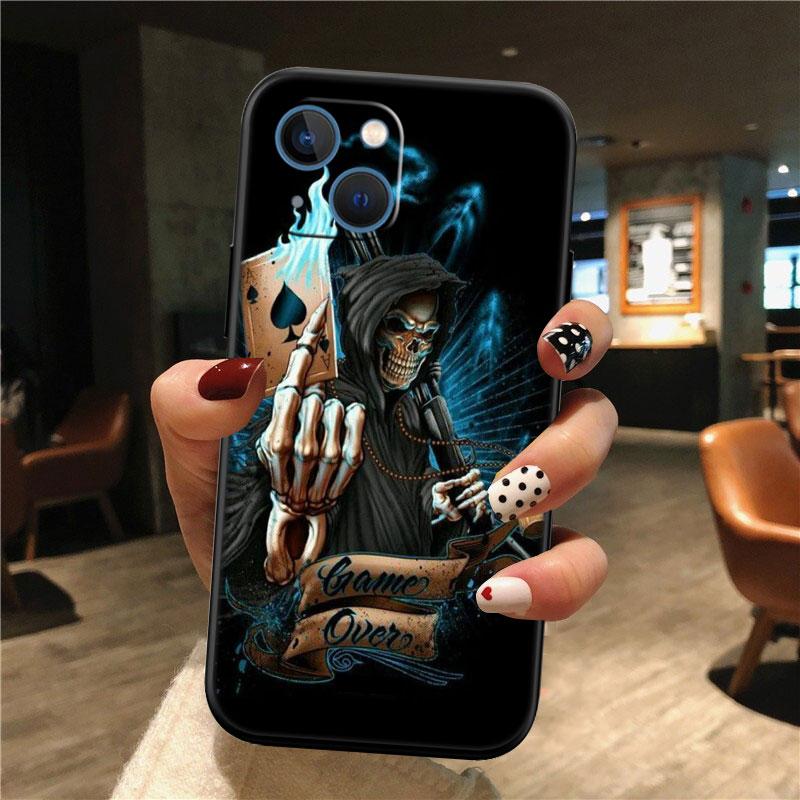 Grim Reaper Skull Phone Case for Samsung Galaxy M06 M15 M16 M35 M55 M56 A36 A42 A50 A50S A51 A52 A32 A33 A05 A05S A06 A16 A20